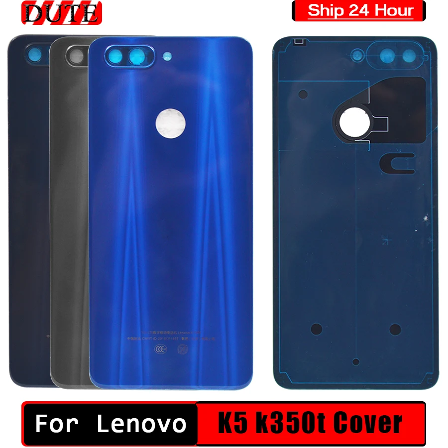 Оригинальная крышка для Lenovo K5 задняя батарейного отсека корпуса с крышкой