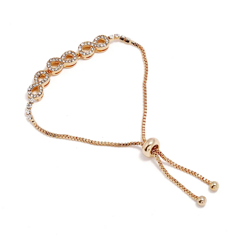 Anomookay хит 2019 8 букв геометрический модный регулируемый браслет для женщин модное