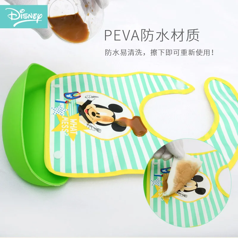 Детские нагрудники Disney полотенце слюнявчик водонепроницаемое детские ткань для