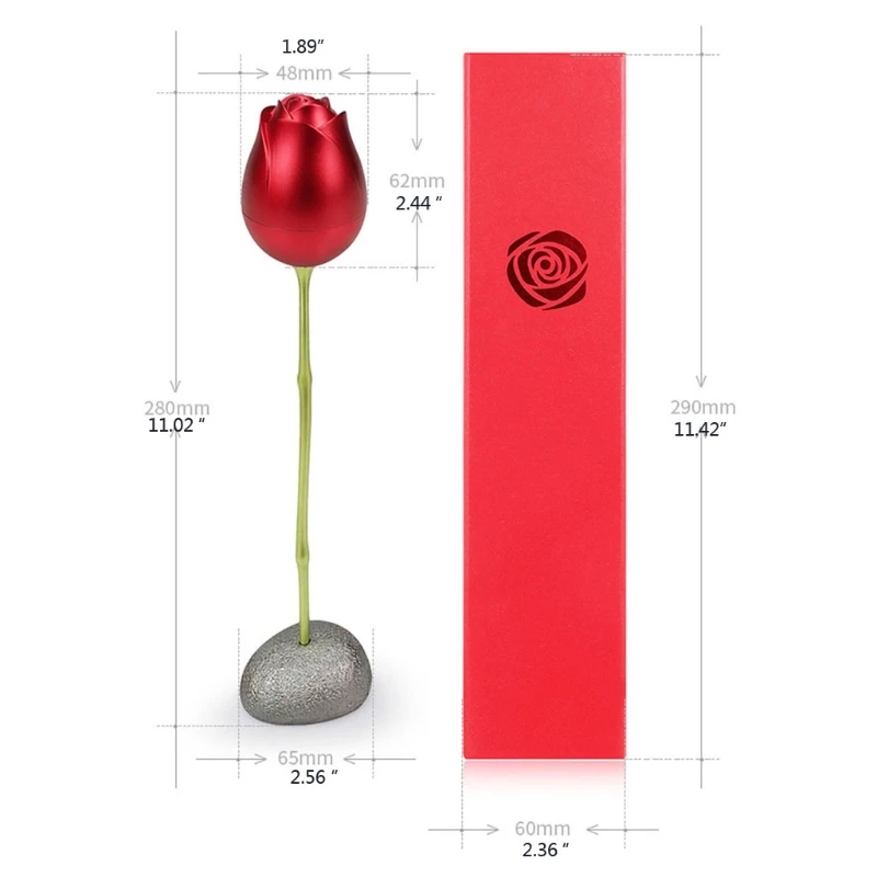 

Romantic Rose Ring Proposal Box Surprise Red Rose Flower Jewelry Gift Box Wedding Earrings Necklace Jewelry Holder Box