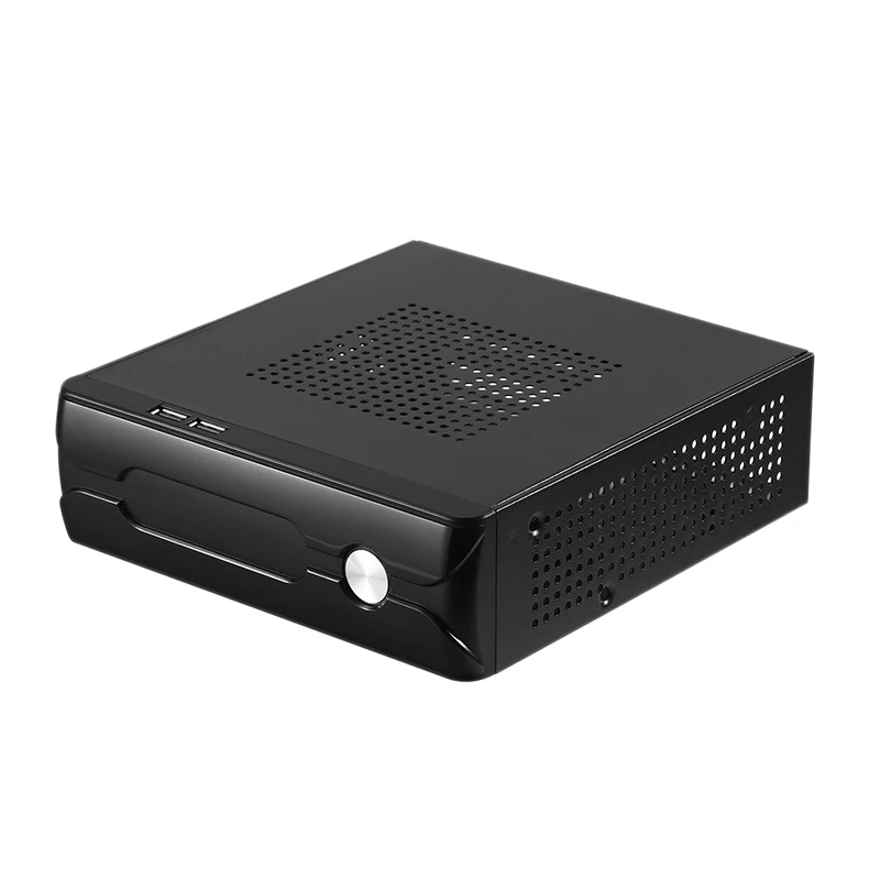 

Desktop Power Supply Gaming HTPC Host Office Home 2.0 USB Mini ITX with Radiator Hole Computer Case Practical Horizontal Chassis