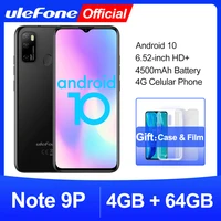 ulefone note 9p smart phone android 10 4gb64gb waterdrop screen 6 52 inch mobile phone octa core 4g celular phone