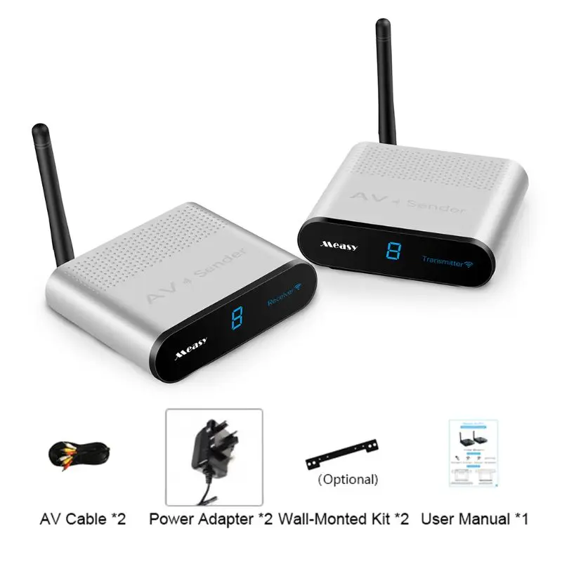 1 компл. Беспроводной видеоприемник AV220 2 4G WiFi беспроводной передатчик