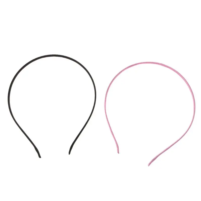 

50Pcs 5mm Women Girls Stain Blank Ribbon Headband Hair Band Hoop Hairband