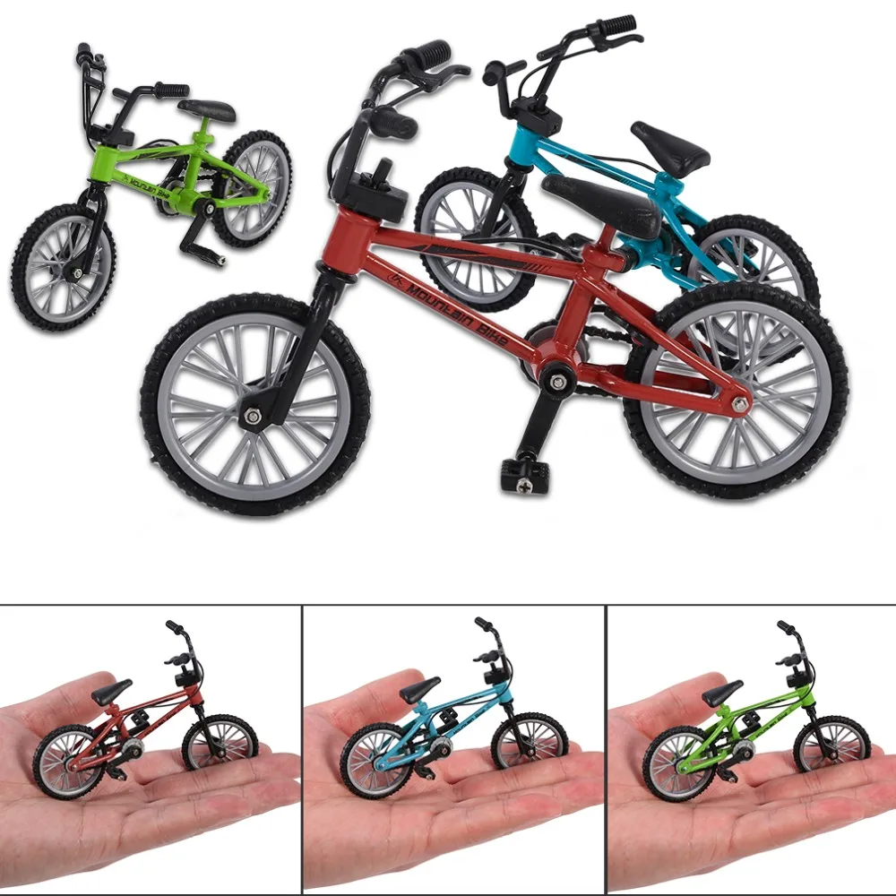 Игрушечные велосипеды на палец с тормозным тросом синий имитирующий сплав bmx