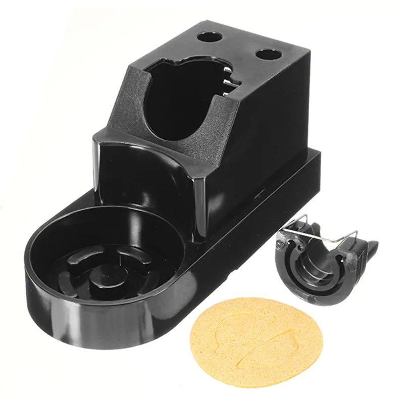 1 шт. черный бакелитовый паяльник подставка паяльная база с губкой держатель