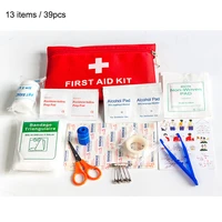 13 items39pcs waterproof mini outdoor travel car first aid kit home small medical box emergency survival kit household
