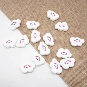 Chenkai 5 шт. без бисфенола А силиконовые мини-облако для прорезывания зубов грызунок детский Прорезыватель для зубов пищевой класс для изготовления ювелирных изделий ожерелье в подарок