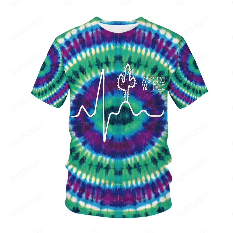 

3D T-shirt summer printing color classic interesting novel party Street personality unique fashion versatile