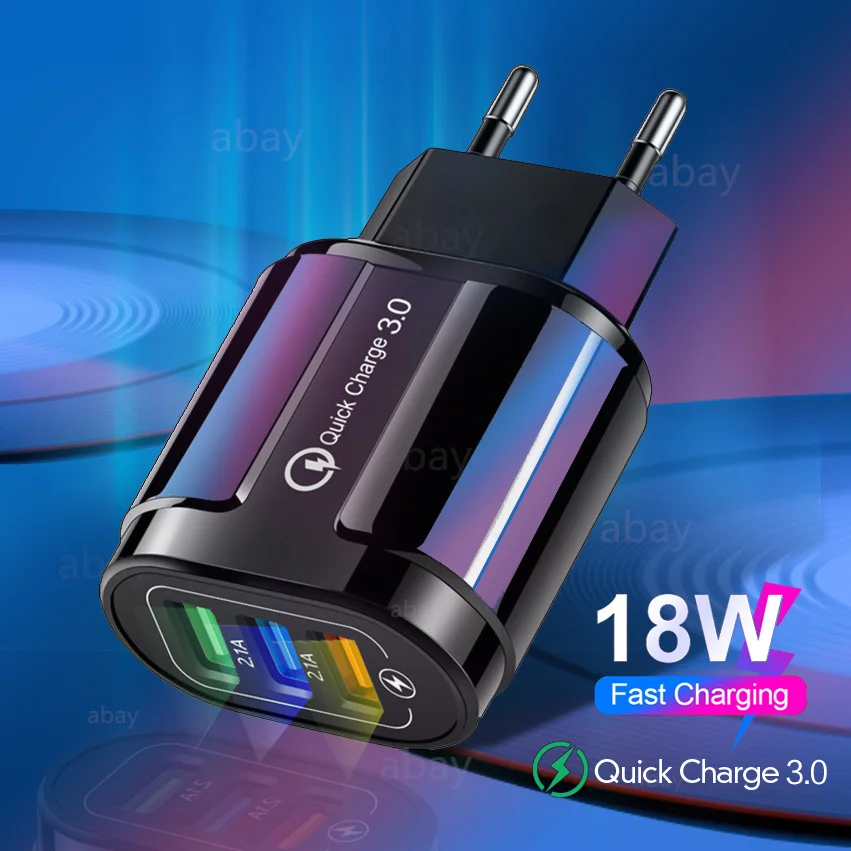 Быстрое зарядное устройство 3 0 USB настенный адаптер для iPhone 11 Pro X 7 8 QC3.0 быстрая