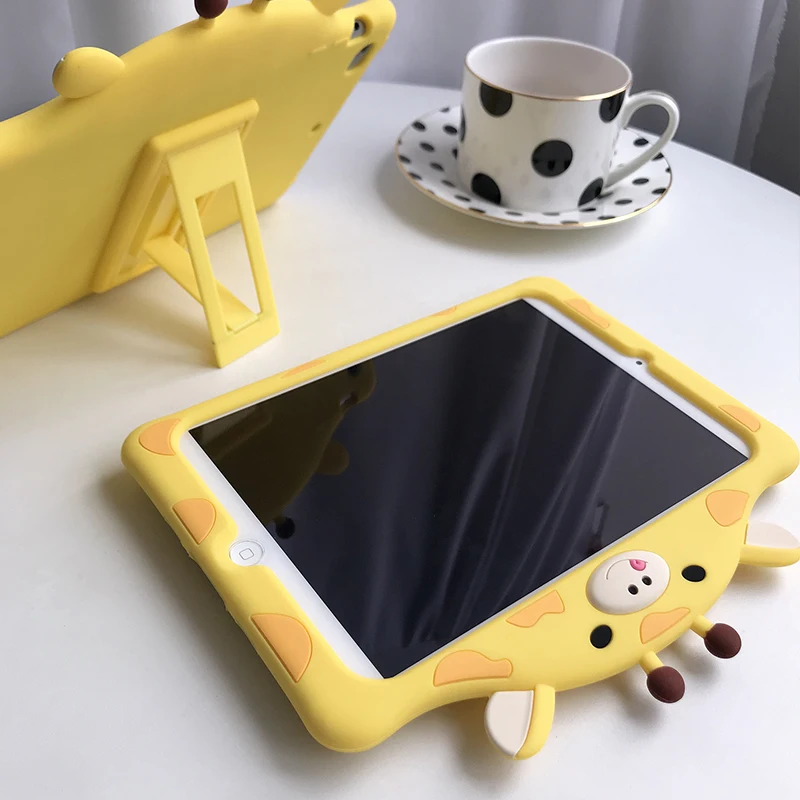 Обложка для iPad 9 7 2018 2017 10 2 7th Pro 5 Air 1 3 розовый мультфильм Дети чехол Mini 4 силиконовый