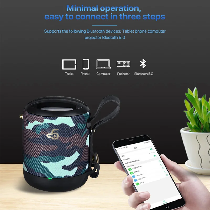 Bluetooth-Колонка портативная с присоской Bluetooth 5 0 | Электроника