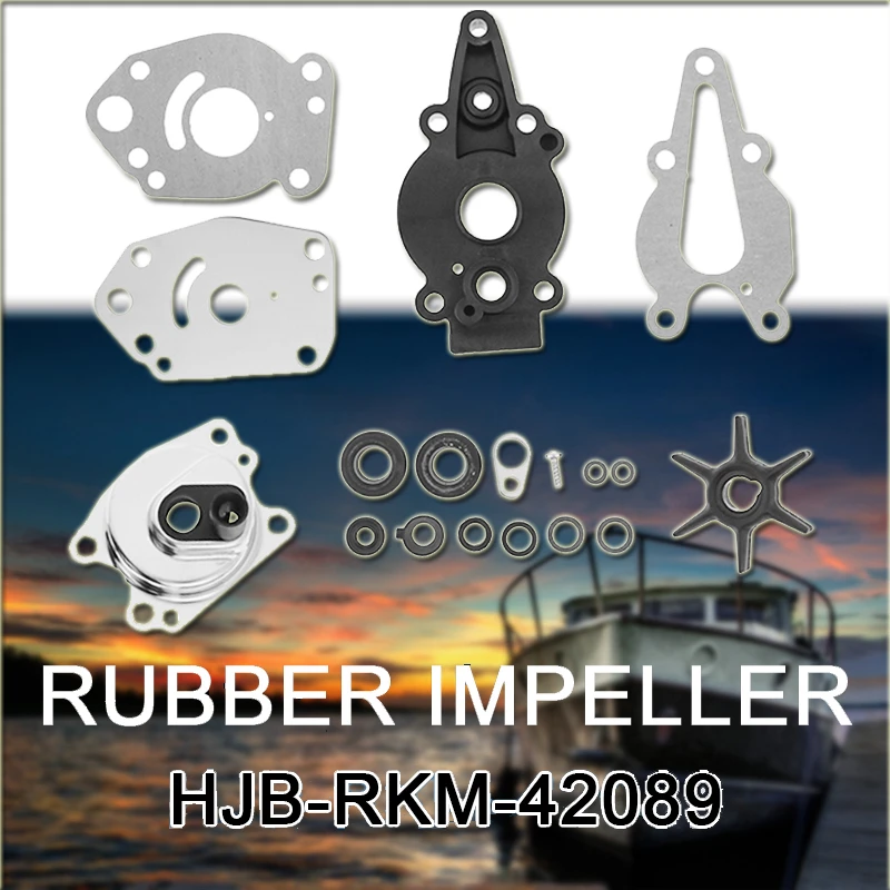 

Mercury Outboard Motor Water Pump Rubber Impeller Repair Kit HJB-RKM-42089 MERCURY Replacement For Mercury Mariner 46-42089A5