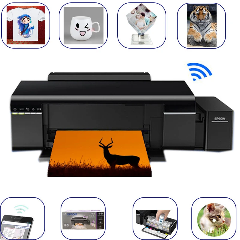Vilaxh для epson L1805 Размер a4 планшетный dtf dtg принтер Белой и Черной футболки одежда