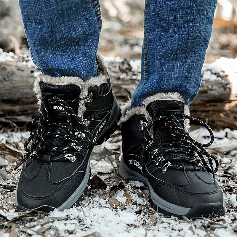 SMS Men Shoes Outdoor Waterproof Hiking Boots Winter Walking Climbing Hiking Shoes Mountain Sport Boots Hunting Mens Sneakers