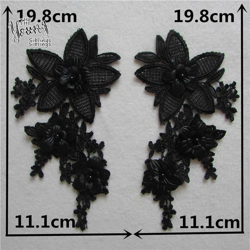 Модный Стиль Цветочная вышивка кружевной воротник DIY вырез для одежды Швейные