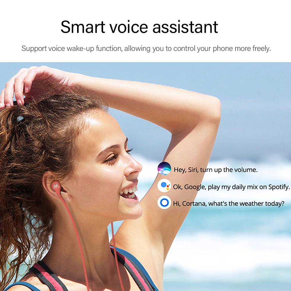 Оригинальные проводные наушники Motorola Bass Sound 3 5 мм спортивные вкладыши с