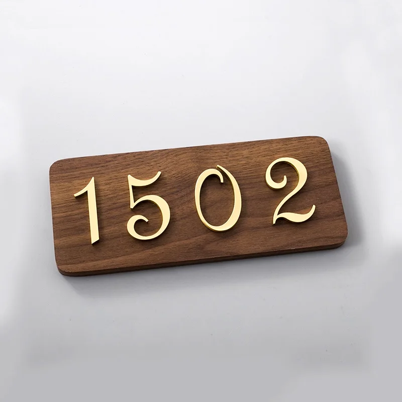 50 мм латунь номер дома свет гостиничных дверей адрес Толстовка с принтом