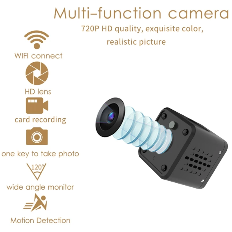 

1080P Tuya Smart Camera Home Wireless HD Battery Camera Wireless WIFI Mini Camera 1500 Degree Night Vision EU Plug