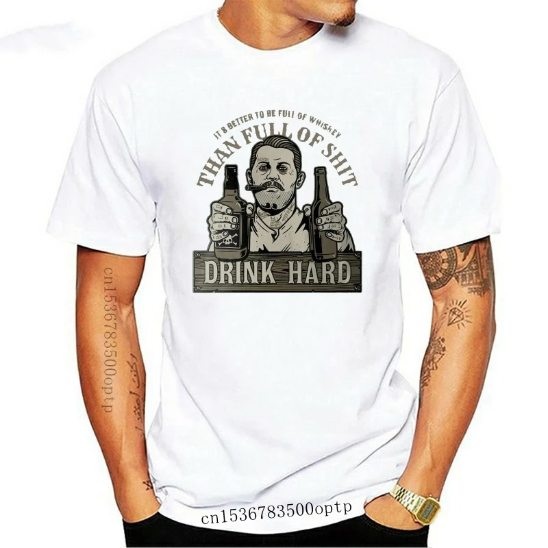

New King Kerosin Men T-shirt Tee Drink Hard Blue 3XL