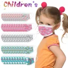 50 шт., детская маска с рисунком, 3 слоя