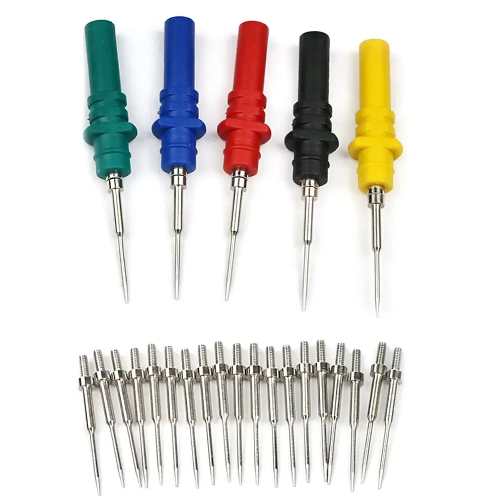 

5pcs HT307A Back Pinning Probes 20pcs Replacement Needles Automotive Diagnostic Test Tool Multimeter Accessory