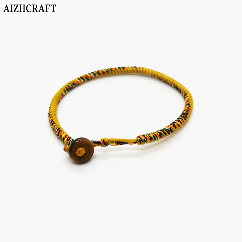 AIZHCRAFT 24 цвета буддийская любовь счастливый очаровательный Тибетский браслет и