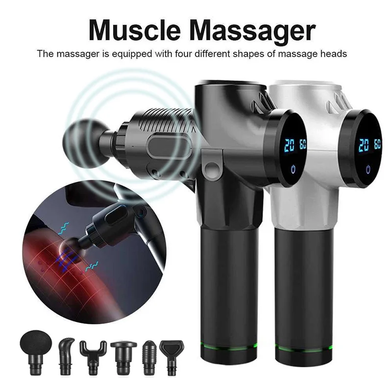 

Deep Tissue Muscle Massage Gun Body Shoulder Back Neck Massager Exercising Athletes Relaxation Slimming Shaping Pain Relief