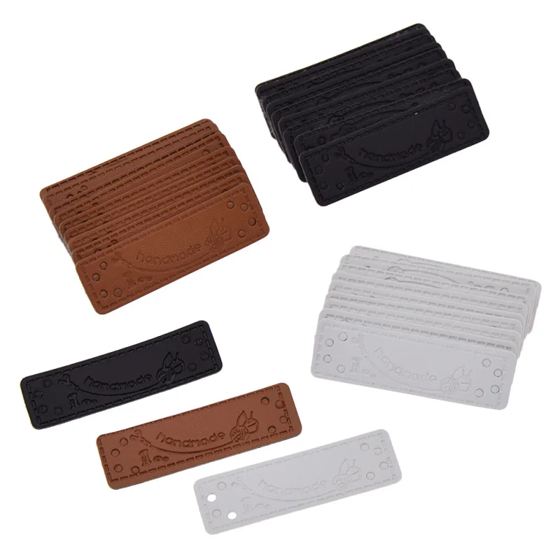 Печатная ручная работа одежда кожаные этикетки Сделай Сам стеганый Декор