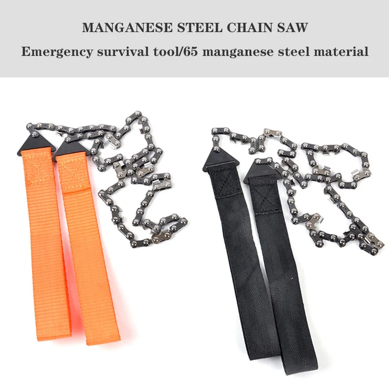 

Portable Handheld Survival Chain Saw Emergency Chainsaw With Bag Camping Hiking Tool Cutting Toos With Pocket Bag Garden Tools