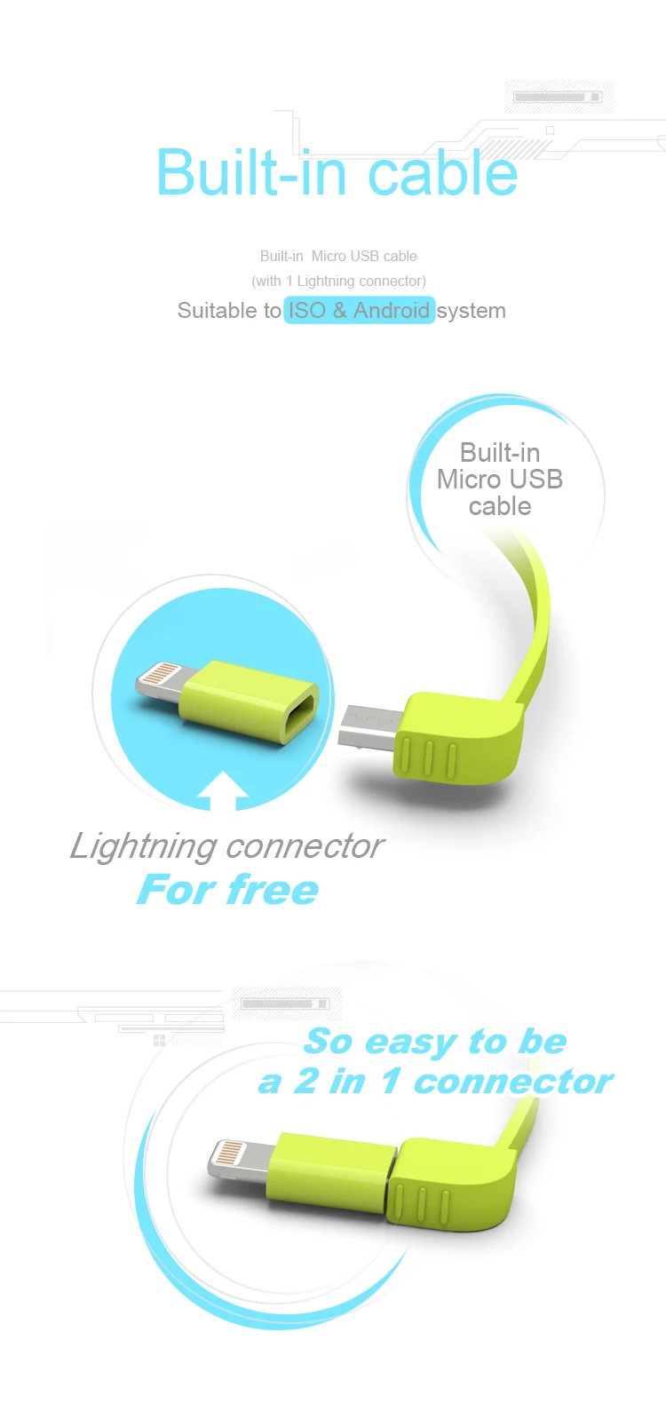 PINENG PN-952 10000mAh power Bank встроенный зарядный кабель Внешний аккумулятор вибрирующий переключатель USB питания