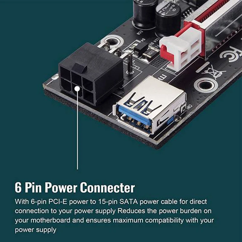 PCIE PCI-E Райзер от 1 до 4 USB 3 0 карта множитель концентратор PCI Express 1X 16X адаптер для