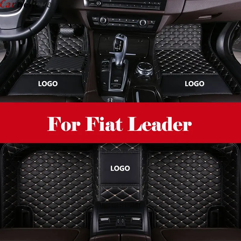 Car Styling LHD car accessories Floor Mats Leather Front&ampRear Waterproof Mat For Fiat Leader | Автомобили и мотоциклы