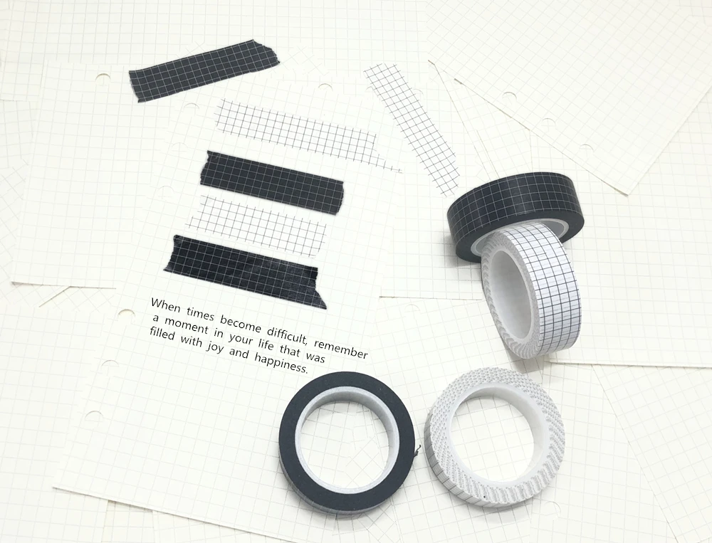 Сетка васи лента 10 м черная белая записываемая бумага клейкая для маскировки 15 мм