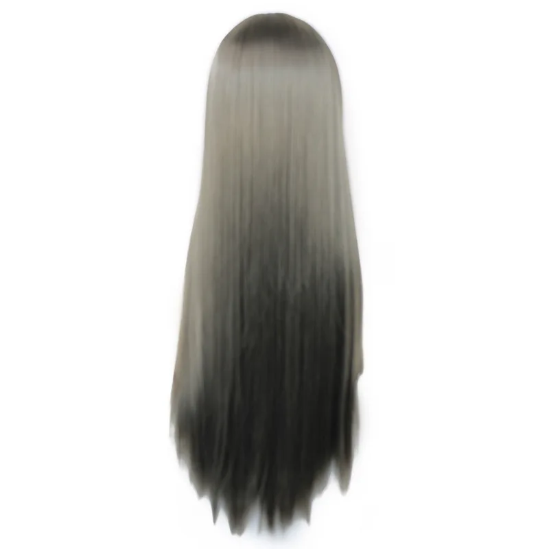 

GAMPORL Japanese Anime Seishun Buta Yarou Series Sakurajima Mai Cosplay Wig Synthetic Smoky Gray Long Hair Costume Accessories