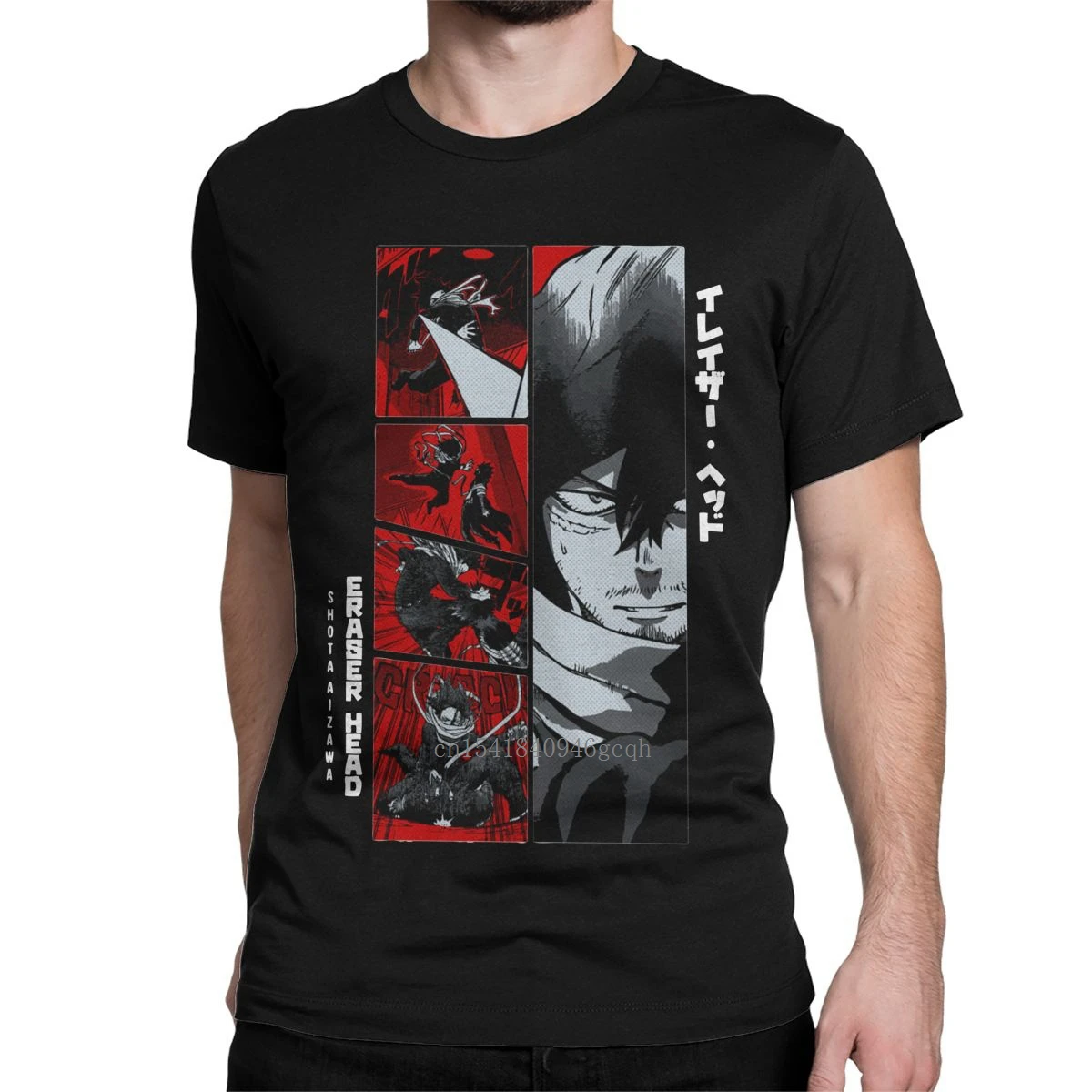 

Eraser Head Manga My Hero Academia Men T Shirts Japanese Anime Harajuku Novelty Tee T-Shirts Cotton Birthday Present Clothes