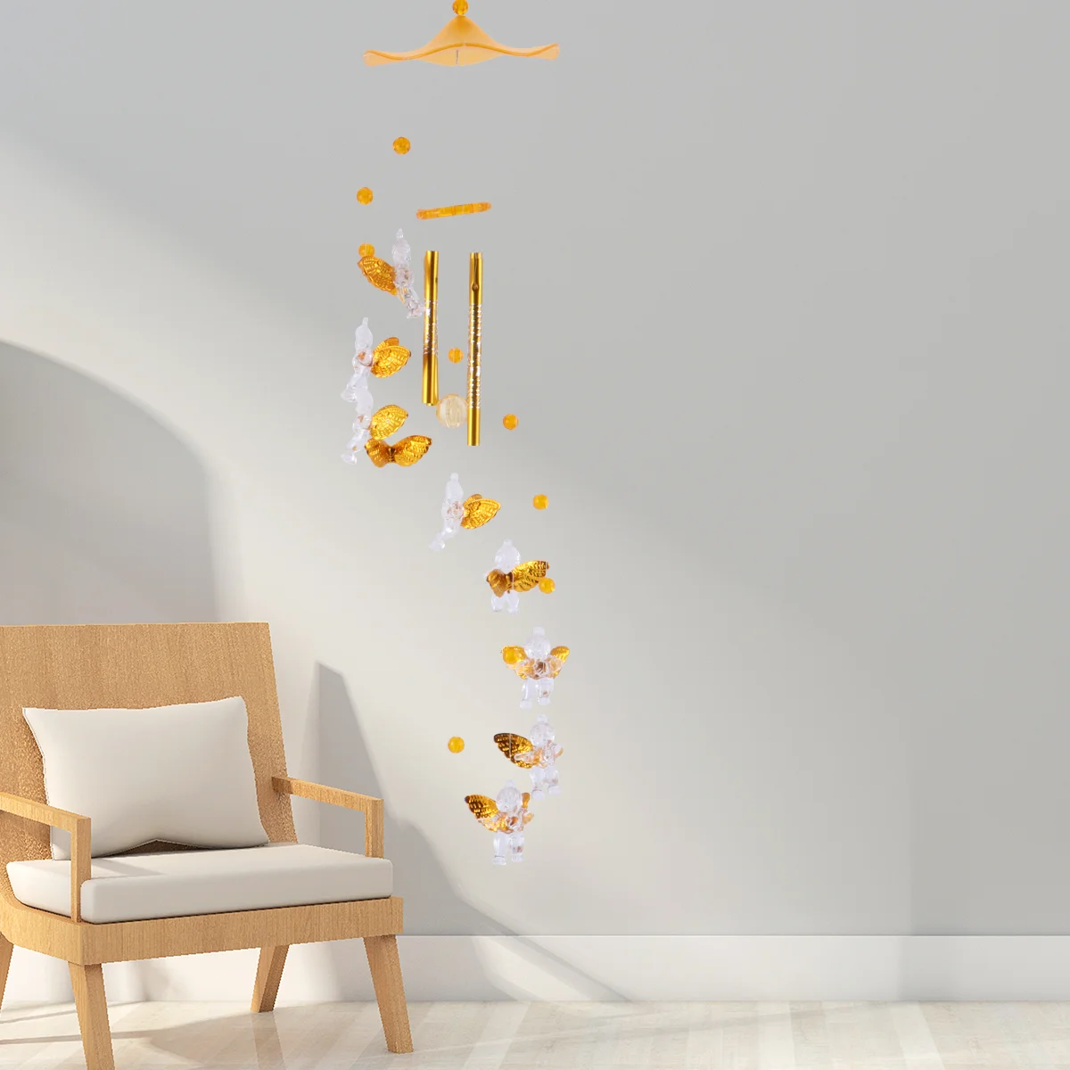 

1Pc Angel Cupid Wind Chime Creative Wind Bell Garden Hanging Household Pendant