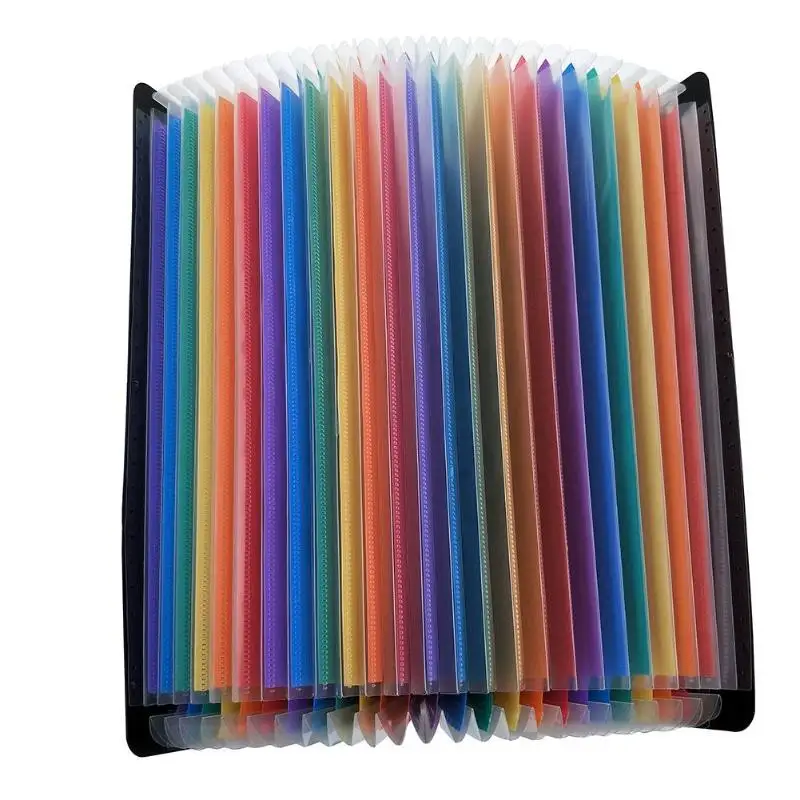 24-Layer Big Document Bag Rainbow Organ A4 Classification Test Papers Tool Business Expanding File Folders Filing Products | Дом и сад