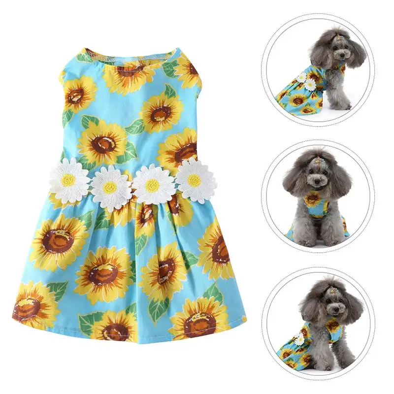 

Summer Puppy Skirt Adorable Dog Dress Pet Party Dress Up Costume Clothing