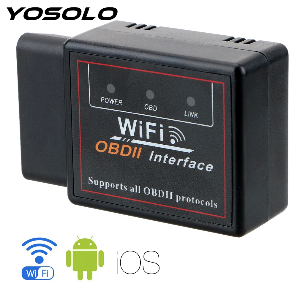 Автомобильный диагностический инструмент YOSOLO ELM327 WIFI V1.5 OBD2 для Android/IOS ELM 327 Wi Fi V 1 5