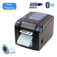 xprinter 370b thermal barcode lable printer with auto peeling usb bluetooth available receipt 20 80mm white sticker price tag