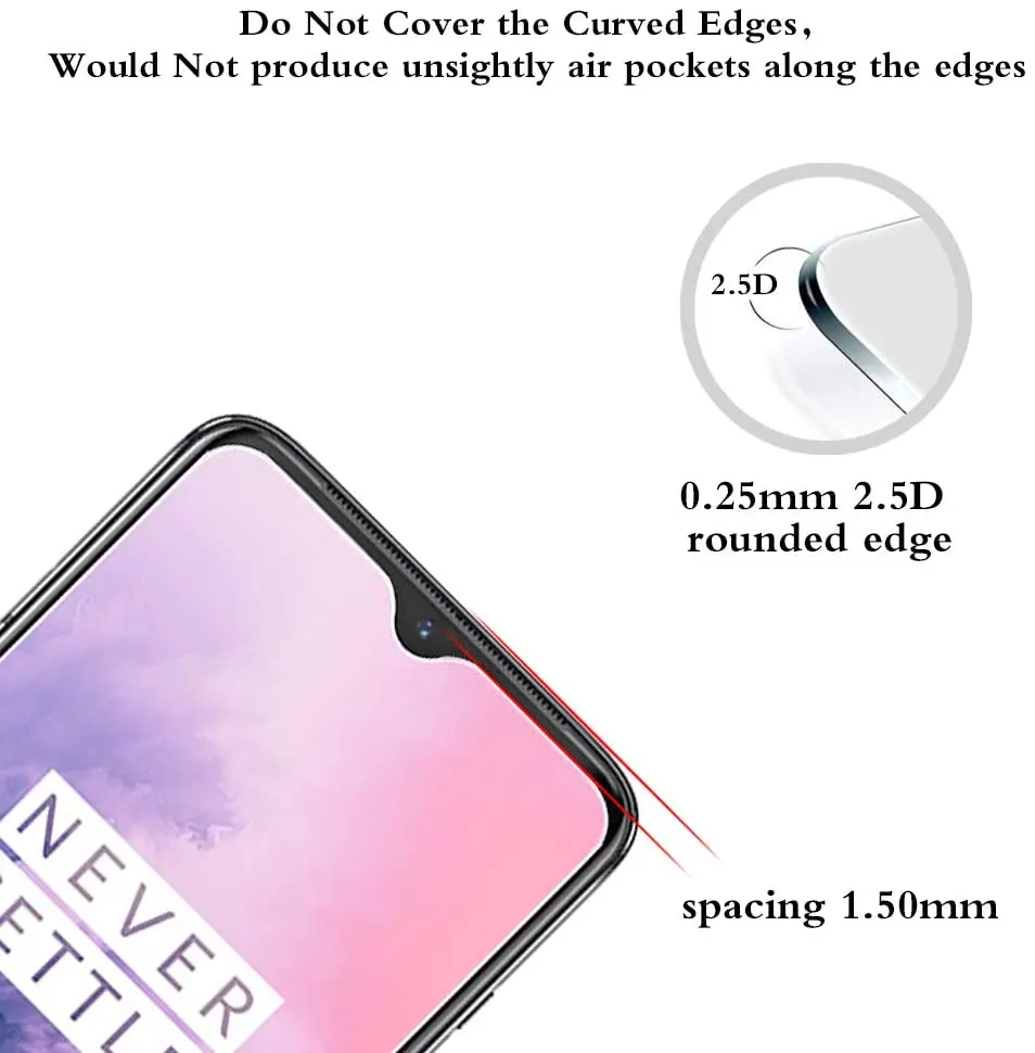 Tempered Glass For Oneplus 7 Oneplus7 9H 2.5D Protective Film Explosion-proof Clear Screen Protector Phone Cover | Мобильные