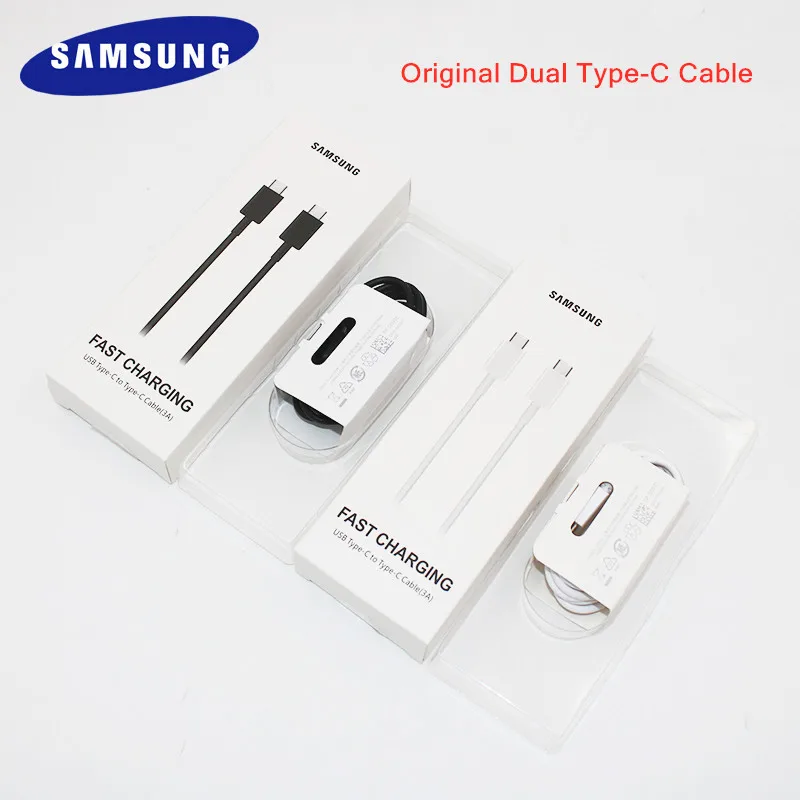 Оригинальный Samsung Note 10 Pro Двойной кабель Тип C usb 3 1 для быстрой зарядки Type-c