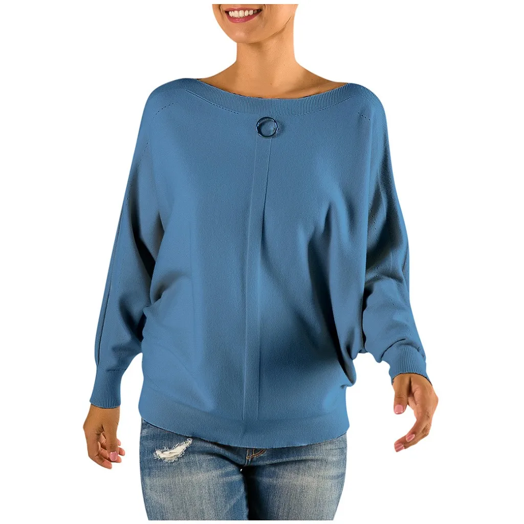 Зимняя одежда женский свитер деловая офисная пуловер Женский вязаный Однотонный