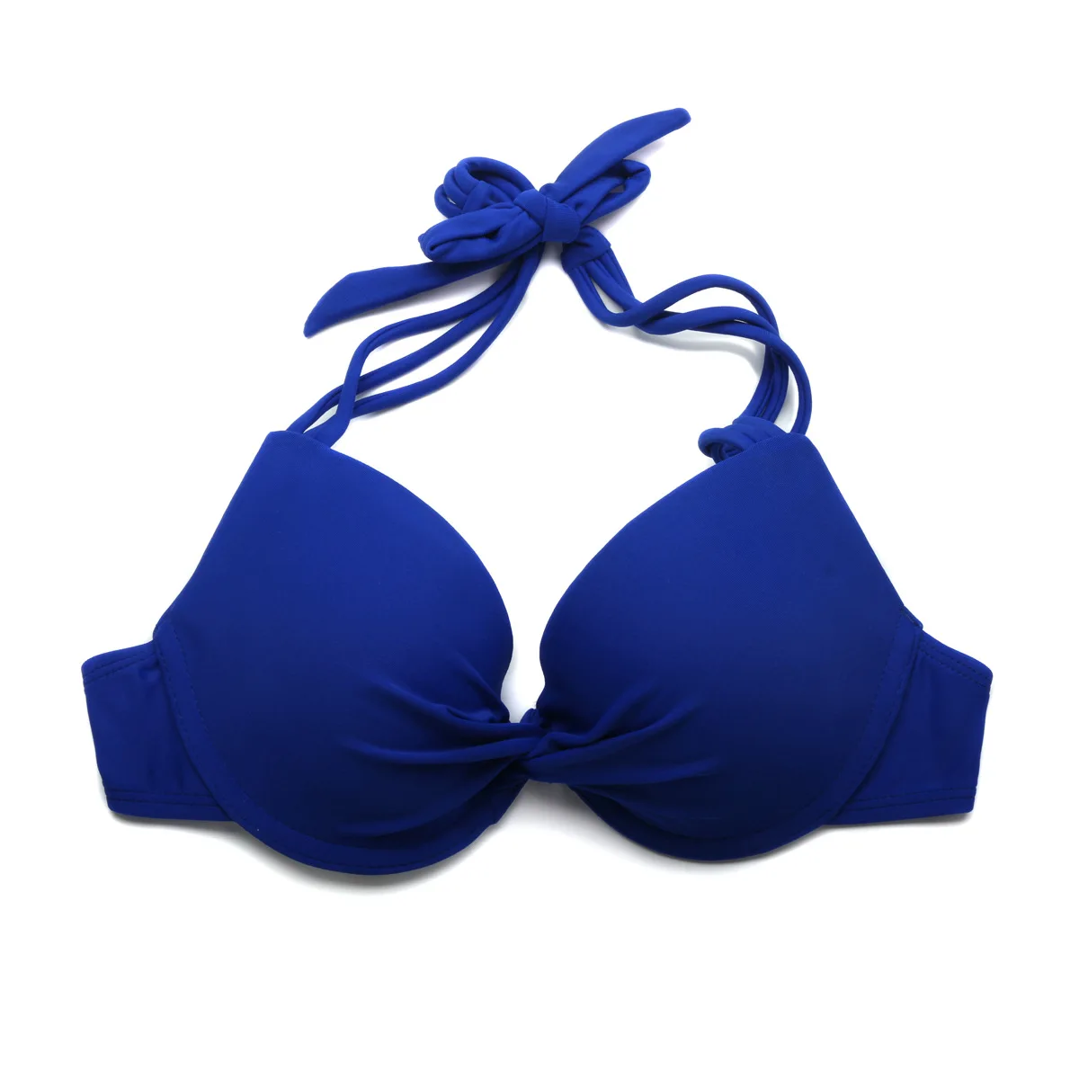 Синий бюстгальтер сексуальный купальник бикини с сапфировым синим бандо