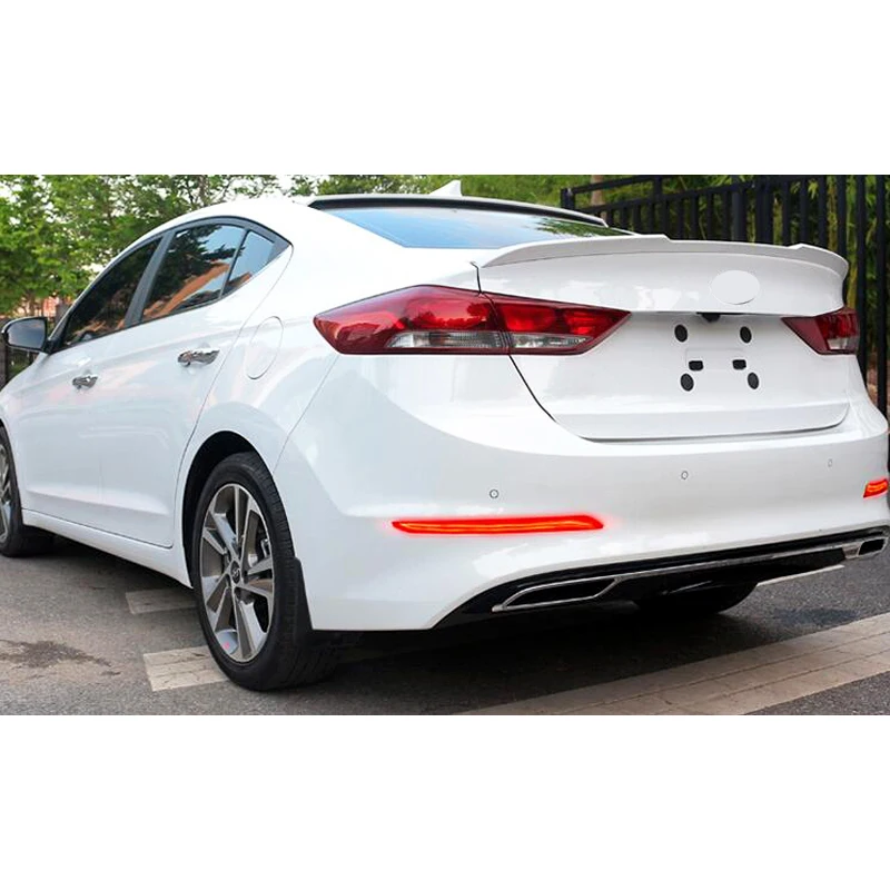 Отражатель заднего бампера для Hyundai Elantra 2017 2018 Красный стоп светильник s