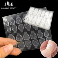 50100200 sheets clear double side adhesive glue sticker sticky tape transparent nail glue for fake false nails art tool