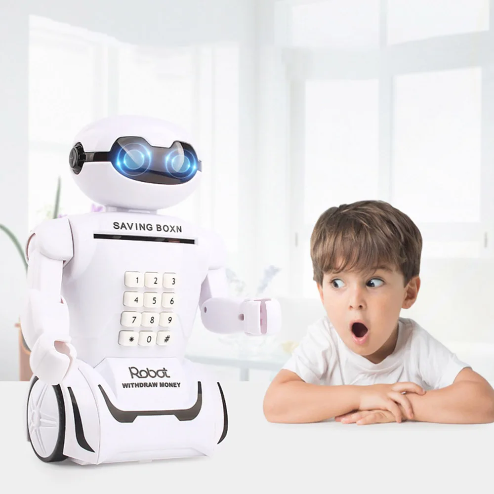Новинка умная креативная Электронная Копилка сейф коробка для наличных робот