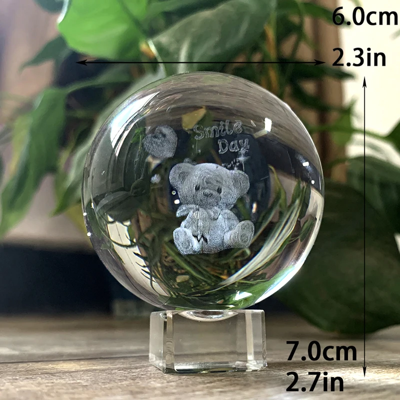 3D лазерная гравировка проектора H & D с подставкой 60 мм коллекционные миниатюры