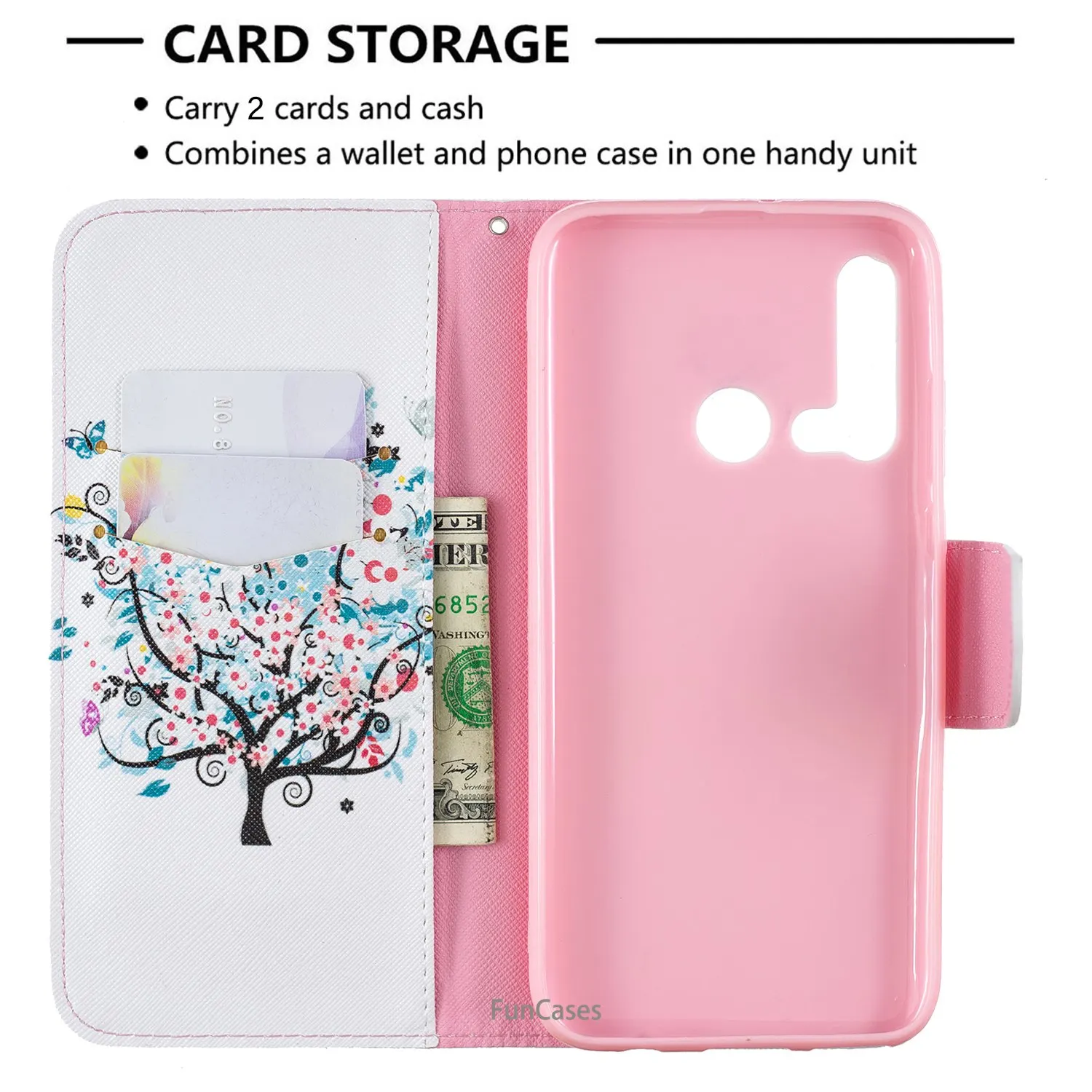 Маленькое дерево из искусственной кожи чехол для телефона пункт huawei P20 Lite 2019